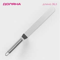 Лопатка-палетка изогнутая доляна, 36,5×3 см, рабочая часть 20,5 см
