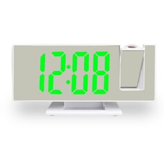 Часы - будильник электронные настольные с проекцией на потолок, термометром, календарем, usb 9197734 NO Brand