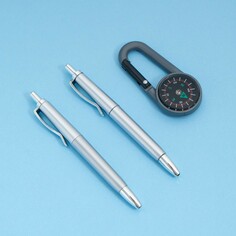 Набор подарочный 3в1 (2 ручки, карабин-компас) NO Brand