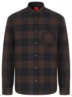 Рубашка Straight Fit хлопковая Hugo
