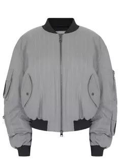 Бомбер в полоску Forte DEI Marmi Couture