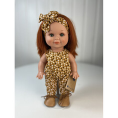 Куклы и одежда для кукол Lamagik S.L. Кукла Бетти рыжая в леопардовом комбинезоне 30 см