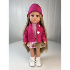 Куклы и одежда для кукол Lamagik S.L. Кукла Нина блондинка в розовой курточке и шапочке 42 см
