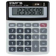 Канцелярия Staff Калькулятор настольный компактный STF-5808 8 разрядов