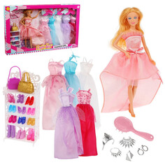 Куклы и одежда для кукол Defa Набор Модница с куклой Lucy (28 предметов)