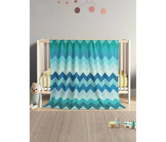 Пледы Плед JoyArty Мягкий плюшевый плед покрывало Зигзаги прохлады велсофт 130х180 см