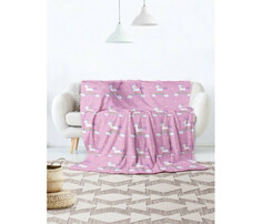 Пледы Плед JoyArty Мягкий плюшевый плед покрывало Единорог на радуге велсофт 150х200 см