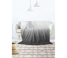 Пледы Плед JoyArty Мягкий плюшевый плед покрывало Серый градиент велсофт 150х200 см