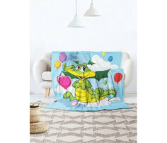 Пледы Плед JoyArty Мягкий плюшевый плед покрывало Праздник дракончика велсофт 150х200 см