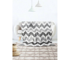 Пледы Плед JoyArty Мягкий плюшевый плед покрывало Будничный зигзаг велсофт 150х200 см