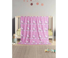 Пледы Плед JoyArty Мягкий плюшевый плед покрывало Единорог на радуге велсофт 130х180 см