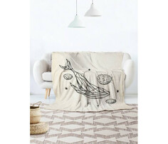 Пледы Плед JoyArty Мягкий плюшевый плед покрывало По волнам вселенной велсофт 150х200 см