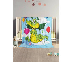 Пледы Плед JoyArty Мягкий плюшевый плед покрывало Праздник дракончика велсофт 130х180 см