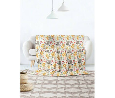 Пледы Плед JoyArty Мягкий плюшевый плед покрывало Милые лесные звери велсофт 150х200 см