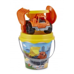 Игрушки в песочницу Ecoiffier Детский набор для песочницы Ведерко с грузовиком