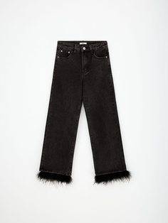 Джинсы Bootcut fit с перьями для девочек