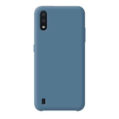 Чехол Deppa Liquid Silicone Case для Samsung Galaxy A01 (2020) синий