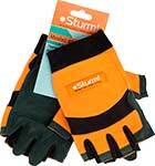 Перчатки Sturm 8054-02-XL, алькантара с открытыми пальцами, оранжево-черно-зеленый (размер XL) Sturm!