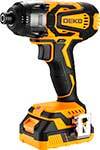 Винтоверт аккумуляторный Deko DKIS20-Li, 20В, 1х2.0Ач, черно-желтый (063-4391) ДЕКО