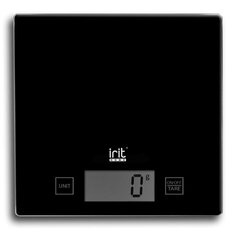 Весы кухонные электронные, стекло, Irit, IR-7137, платформа, точность 1 г, до 5 кг