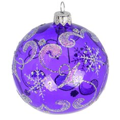 Елочный шар Елочка, Снежный вихрь, стекло, Ш4, С2246