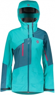 Куртка горнолыжная Scott Jacket Ws Vertic 3L Sky Blue/Dragonfly Green