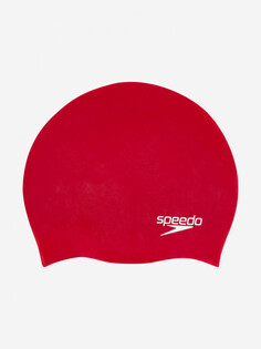 Шапочка для плавания детская Speedo Plain Moulded, Красный