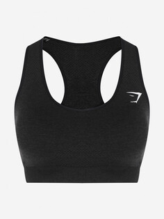 Спортивный топ бра Gymshark Vital Seamless, Черный