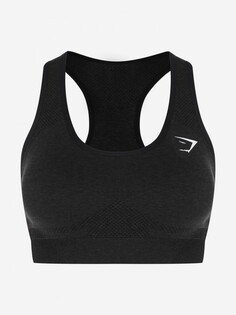 Спортивный топ бра Gymshark Vital Seamless, Черный