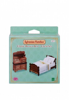 Набор игровой Sylvanian Families Классические коричневые кровать и комод