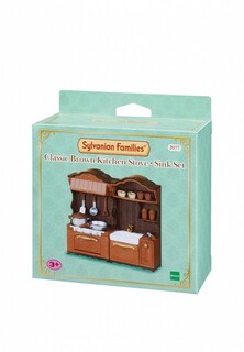 Набор игровой Sylvanian Families Классическая коричневая кухня с плитой и раковиной