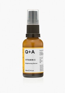 Сыворотка для лица Q+A для сияния кожи, Vitamin C Brightening Serum, 30 мл