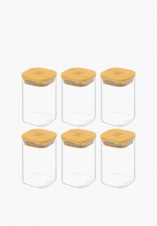 Набор контейнеров для хранения продуктов Elan Gallery 250 мл 6 шт Crystal glass