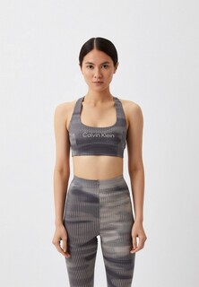 Топ спортивный Calvin Klein Essentials WO - Medium Support Sports Bra (Print)