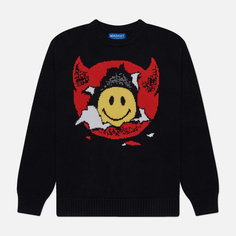 Мужской свитер MARKET Smiley Inner Peace, цвет чёрный, размер M