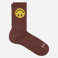 Носки MARKET Smiley Upside Down, цвет коричневый