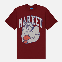 Мужская футболка MARKET Bulldogs, цвет бордовый, размер XXL