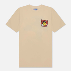 Мужская футболка MARKET Smiley Inner Peace, цвет бежевый, размер S