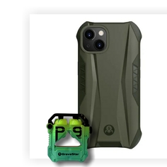 Беспроводные наушники Gravastar Sirius Pro Neon Green + Ferra Olive Green for iPhone 13