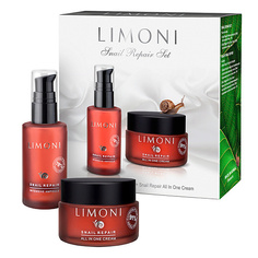 Наборы для ухода за лицом LIMONI Набор для ухода за лицом Snail Repair Set (Сыворотка для лица + Крем для лица)