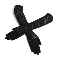 LE CABARET Перчатки ажурные "Мои черничные ночи"