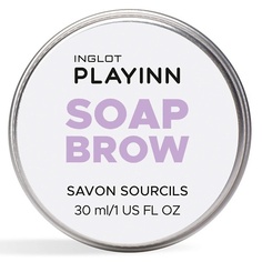 Мыла для бровей INGLOT Мыло-фиксатор средство для укладки бровей Playinn soap brow 30.0