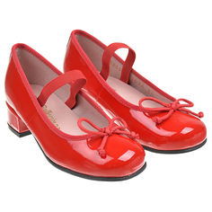 Красные туфли с тонким бантом Pretty Ballerinas детские