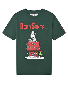 Зеленая футболка с принтом &quot;Dear Santa&quot; Saint Barth