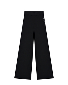 Черные широкие спортивные брюки MM6 Maison Margiela детские