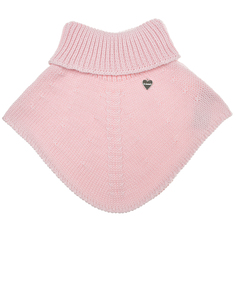 Базовый розовый шарф-горло Il Trenino детский