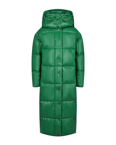 Зеленое стеганое пальто-пуховик Naumi детское