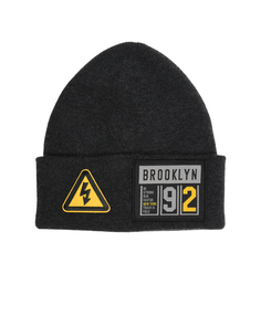 Черная шапка с нашивкой &quot;Brooklyn&quot; Regina детская