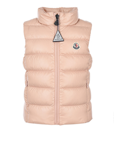 Розовый стеганый жилет Moncler детский