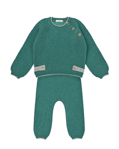 Комплект из кашемира: толстовка и брюки, зеленый Tomax детский